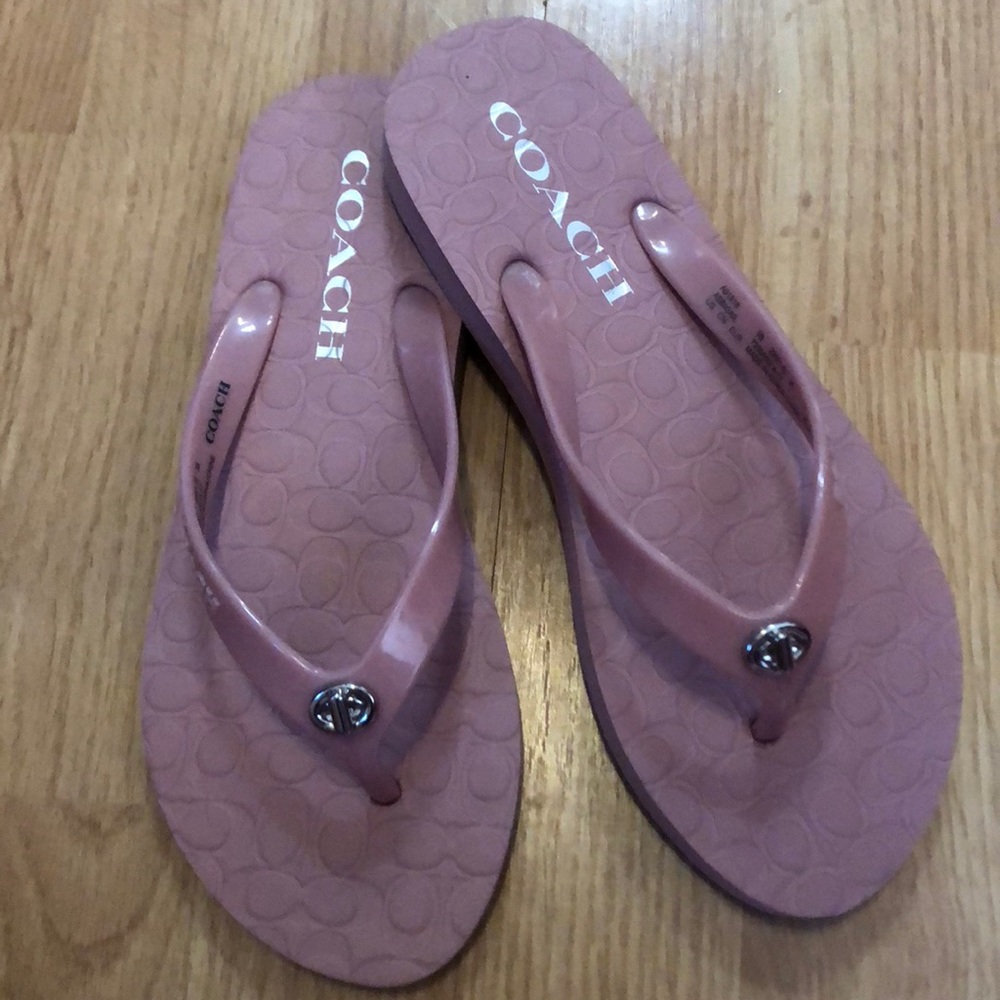 Coach flip flops
